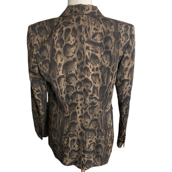 LAFAYETTE 148 wool Jacket blazer size 6 mobwife leopard - Picture 3 of 9